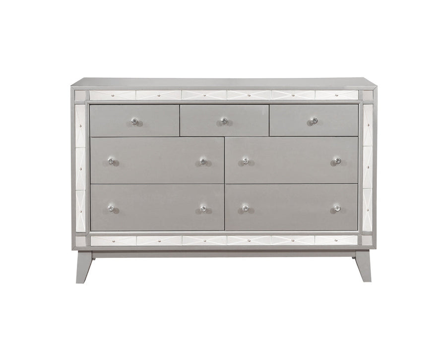 Coaster Leighton 7-drawer Dresser Metallic Mercury Default Title