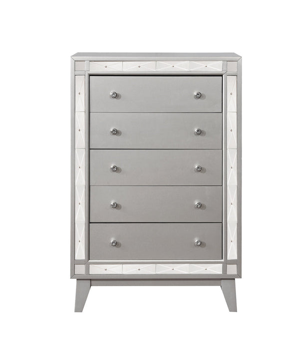 Coaster Leighton 5-drawer Chest Metallic Mercury Default Title