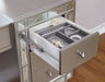 Coaster Leighton Vanity Desk and Stool Metallic Mercury Default Title