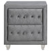 Coaster Deanna 2-drawer Rectangular Nightstand Grey Default Title