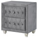 Coaster Deanna 2-drawer Rectangular Nightstand Grey Default Title