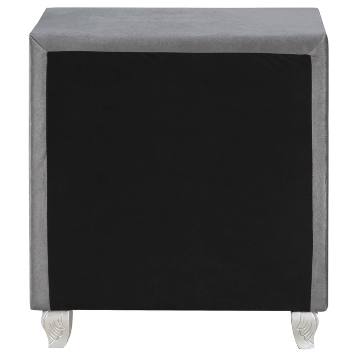 Coaster Deanna 2-drawer Rectangular Nightstand Grey Default Title