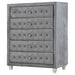 Coaster Deanna 5-drawer Rectangular Chest Grey Default Title