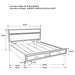 Coaster Miranda Platform Storage Bedroom Set Twin Set of 5