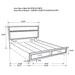 Coaster Miranda 2-drawer Storage Bed White Twin