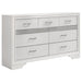 Coaster Miranda 7-drawer Dresser White and Rhinestone Default Title