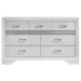 Coaster Miranda 7-drawer Dresser White and Rhinestone Default Title