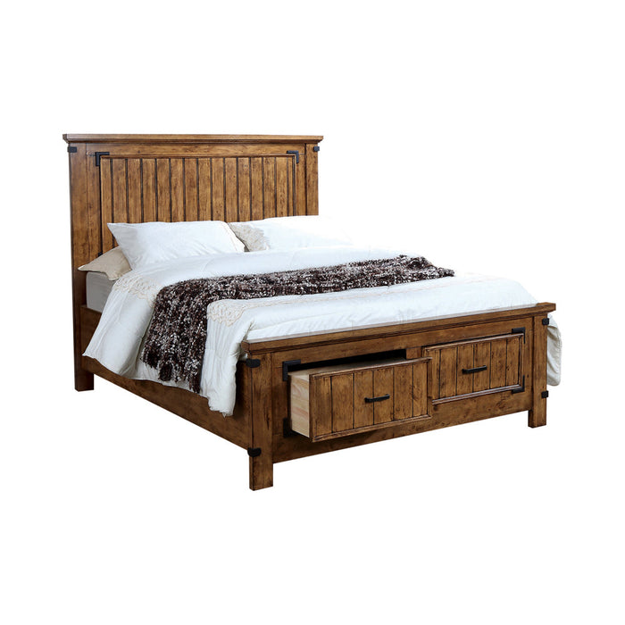 Coaster Brenner Storage Bedroom Set Rustic Honey Twin Set of 5