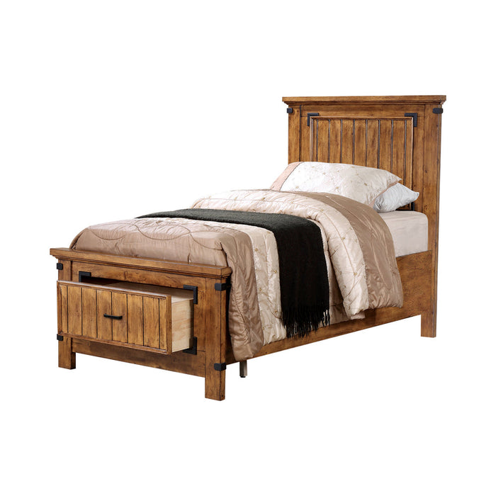 Coaster Brenner Storage Bedroom Set Rustic Honey Twin Set of 5