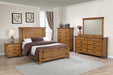 Coaster Brenner Panel Bedroom Set Rustic Honey Eastern King Set of 5