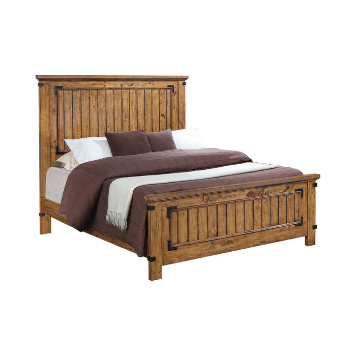 Coaster Brenner Panel Bedroom Set Rustic Honey Twin Set of 5