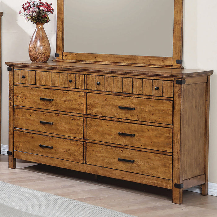 Coaster Brenner 8-drawer Dresser Rustic Honey Default Title