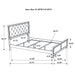 Coaster Beaumont Upholstered Bed Champagne King