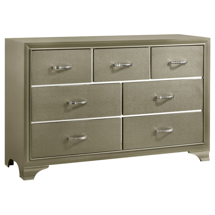 Coaster Beaumont 7-drawer Rectangular Dresser Champagne Default Title