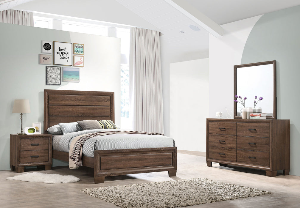 Brandon 4-piece Queen Bedroom Set Warm Brown