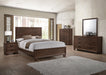 Coaster Brandon Bedroom Set Medium Warm Brown Eastern King