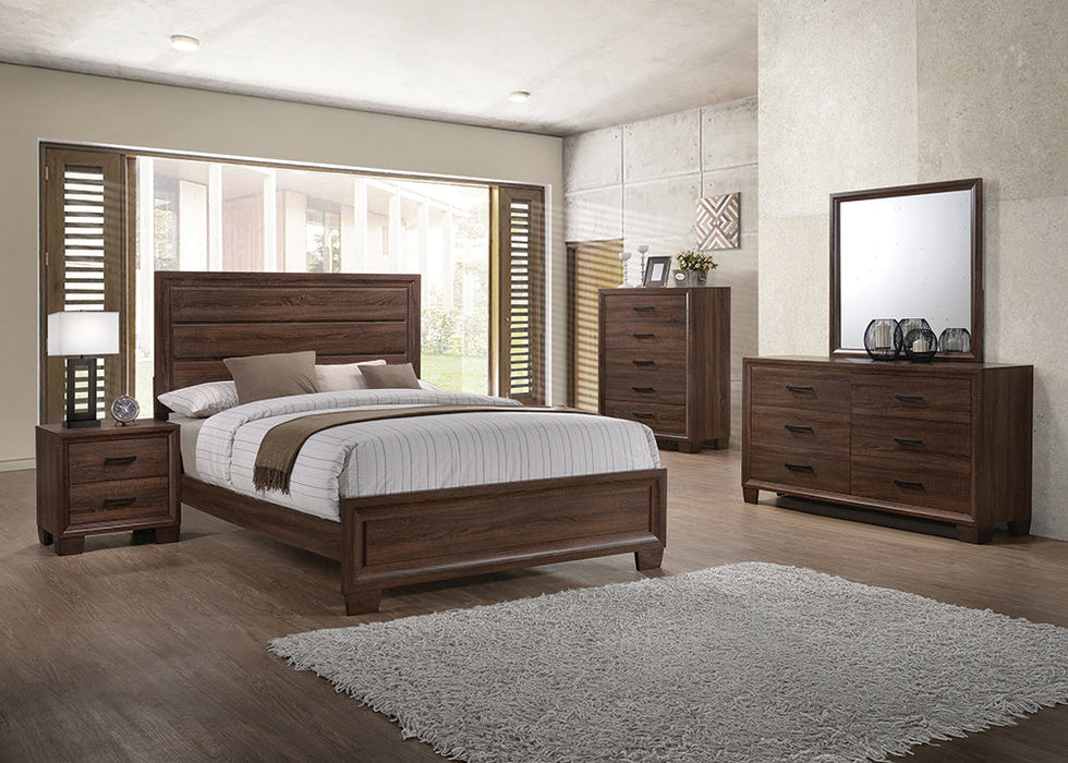 Coaster Brandon Bedroom Set Medium Warm Brown Queen