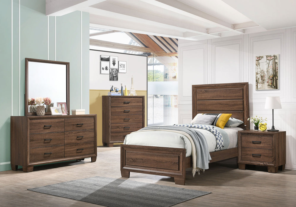 Brandon 4-piece Queen Bedroom Set Warm Brown