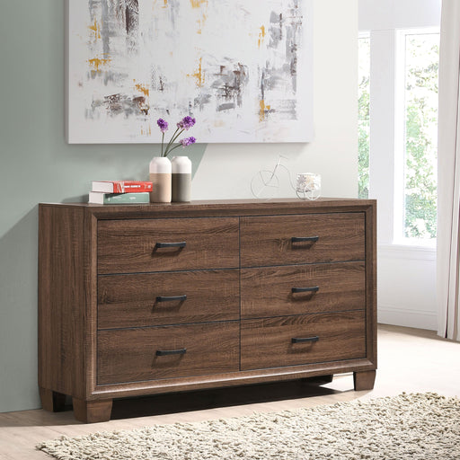 Coaster Brandon 6-drawer Dresser Medium Warm Brown Default Title