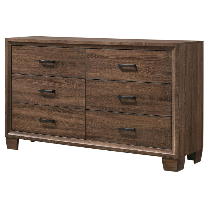 Coaster Brandon 6-drawer Dresser Medium Warm Brown Default Title