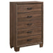 Coaster Brandon 5-drawer Chest Medium Warm Brown Default Title