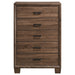 Coaster Brandon 5-drawer Chest Medium Warm Brown Default Title