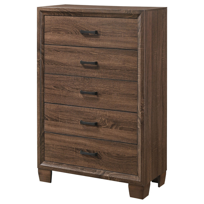 Coaster Brandon 5-drawer Chest Medium Warm Brown Default Title