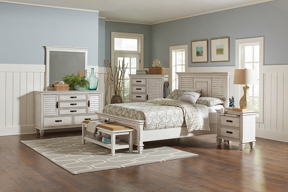 Coaster Franco Storage Platform Bedroom Set Eastern King Set of 5