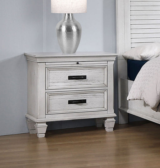 Coaster Franco 2-drawer Nightstand Antique White Default Title