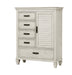 Coaster Franco 5-drawer Door Chest Antique White Default Title