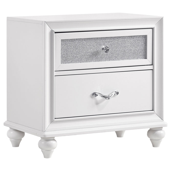 Coaster Barzini 2-drawer Nightstand White Default Title