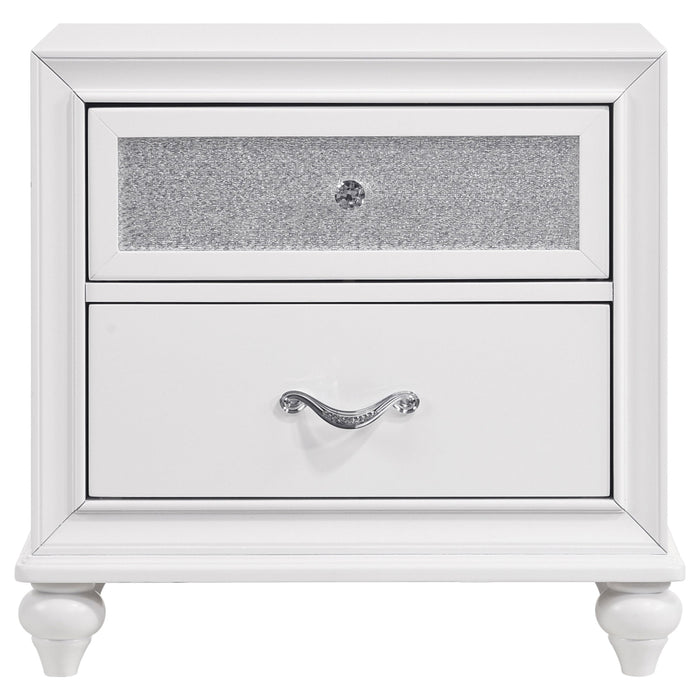 Coaster Barzini 2-drawer Nightstand White Default Title