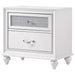 Coaster Barzini 2-drawer Nightstand White Default Title