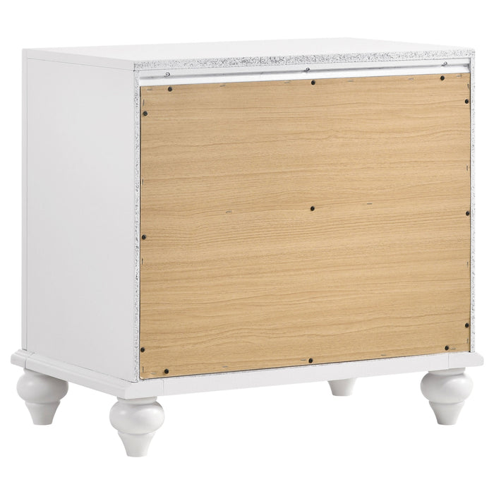 Coaster Barzini 2-drawer Nightstand White Default Title