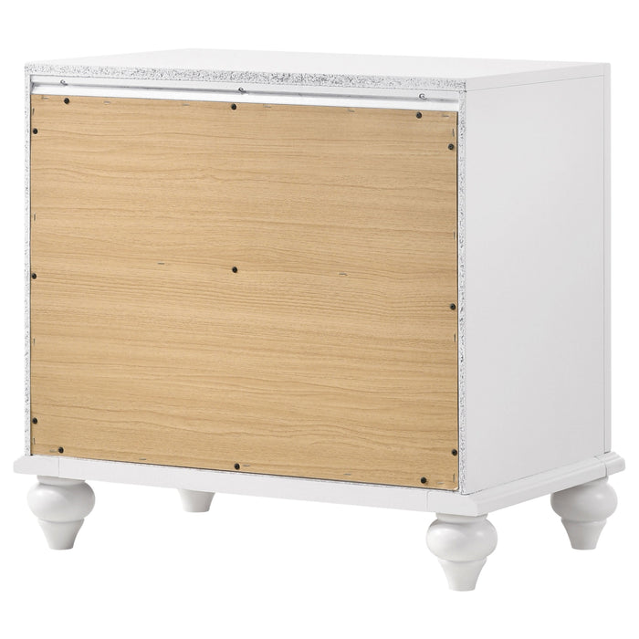 Coaster Barzini 2-drawer Nightstand White Default Title