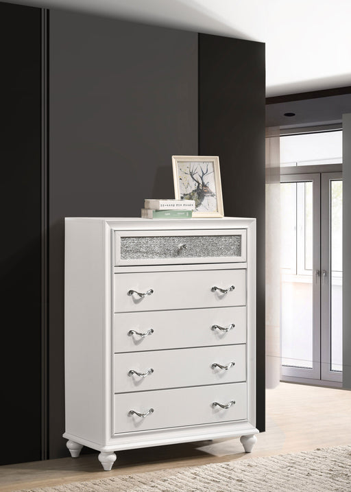 Coaster Barzini 5-drawer Chest White Default Title