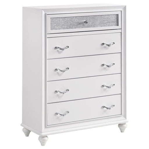 Coaster Barzini 5-drawer Chest White Default Title