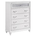 Coaster Barzini 5-drawer Chest White Default Title