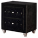 Coaster Deanna 2-drawer Rectangular Nightstand Black Default Title