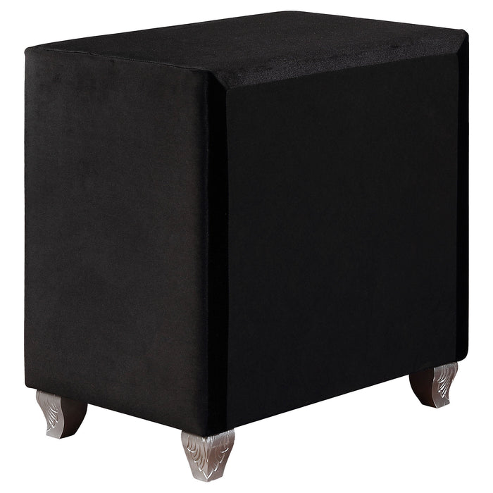 Coaster Deanna 2-drawer Rectangular Nightstand Black Default Title