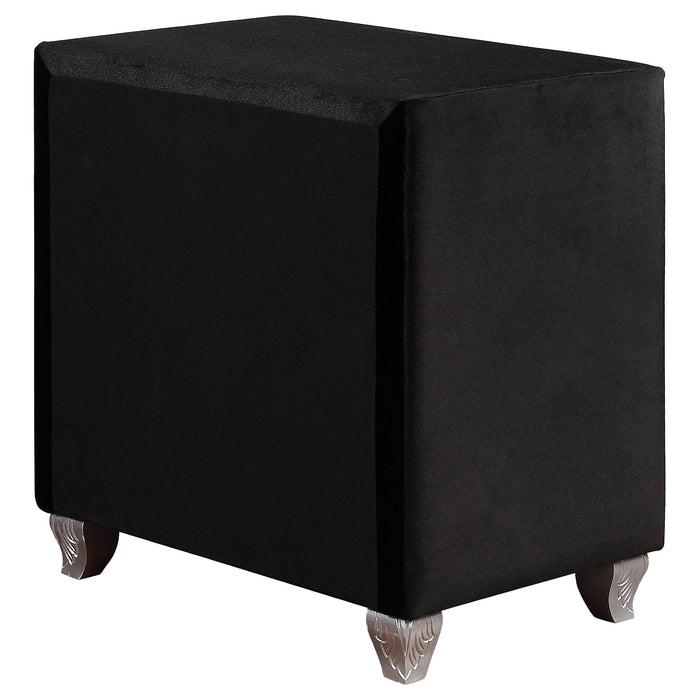 Coaster Deanna 2-drawer Rectangular Nightstand Black Default Title