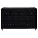 Coaster Deanna 7-drawer Rectangular Dresser Black Default Title