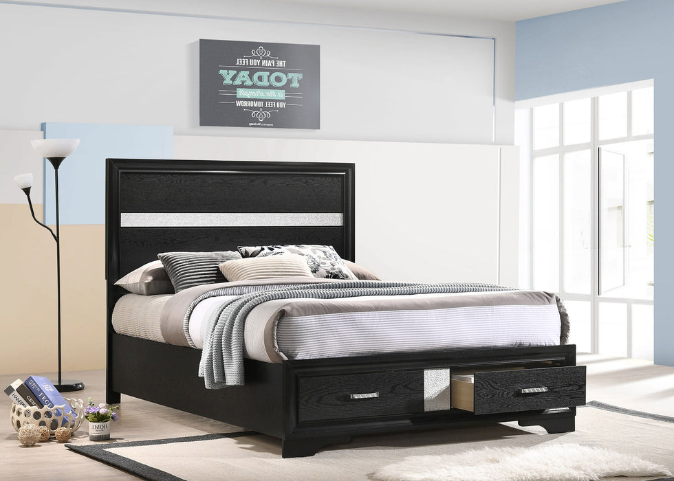 Coaster Miranda 2-drawer Storage Bed Black Twin