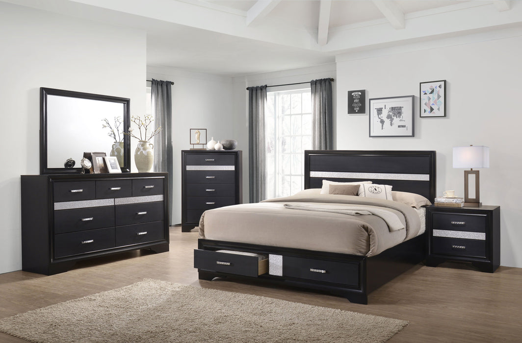 Coaster Miranda Platform Storage Bedroom Set Cal King Set of 4