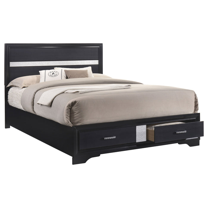 Coaster Miranda 2-drawer Storage Bed Black Twin