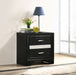 Coaster Miranda 2-drawer Nightstand Tray Black Default Title