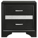 Coaster Miranda 2-drawer Nightstand Tray Black Default Title