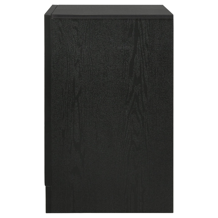 Coaster Miranda 2-drawer Nightstand Tray Black Default Title