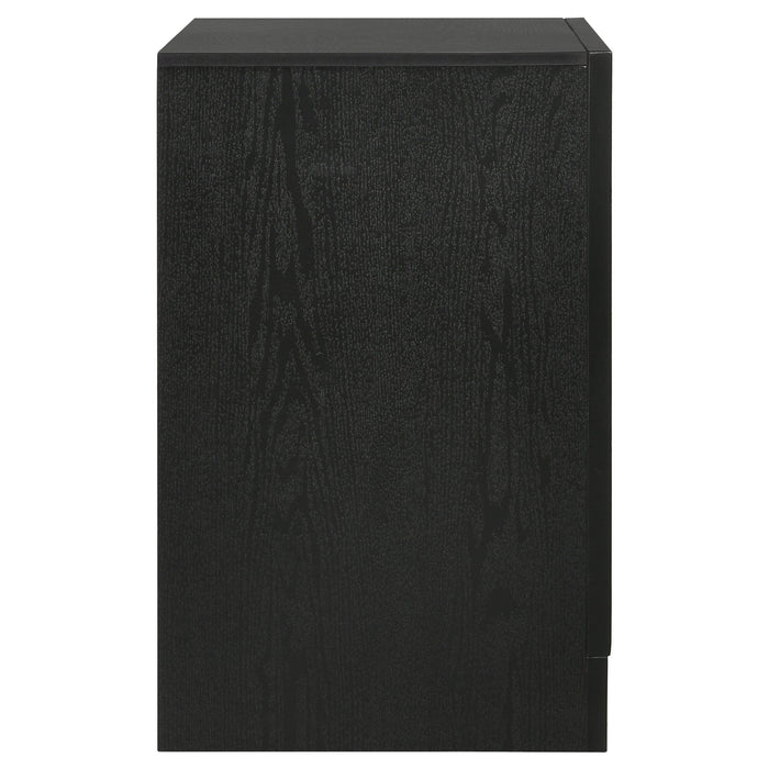 Coaster Miranda 2-drawer Nightstand Tray Black Default Title