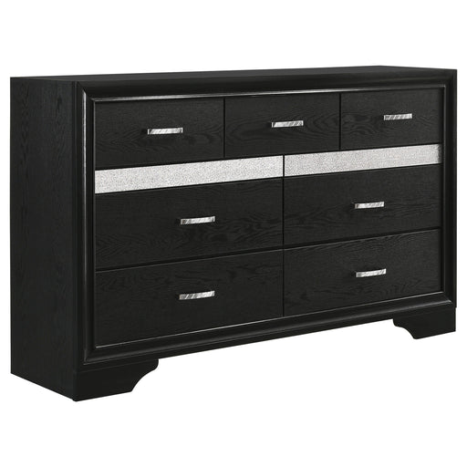 Coaster Miranda 7-drawer Dresser Black and Rhinestone Default Title